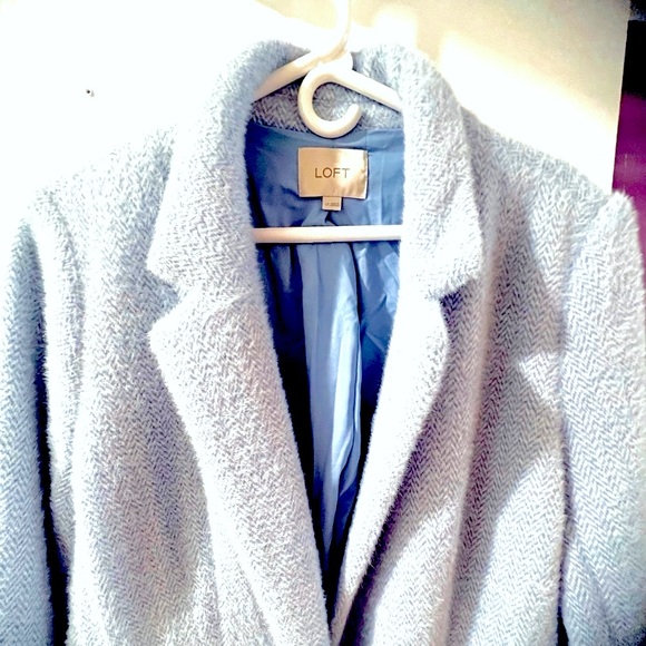 Loft cozy Herringbone Coat Large TALL - Picture 4 of 5